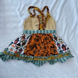Matilda Jane tank top Halloween print size 4 girls smocked back